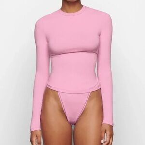 Skims Cotton Jersey Long Sleeve T Shirt